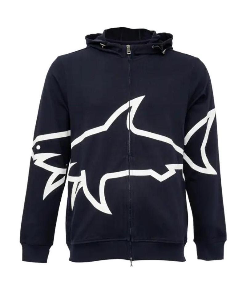 Paul & Shark Logo Hat Casual Jacket In Black