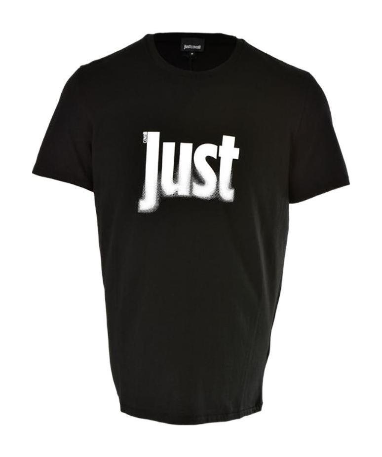 Just Cavalli Printed T-shirt In Black