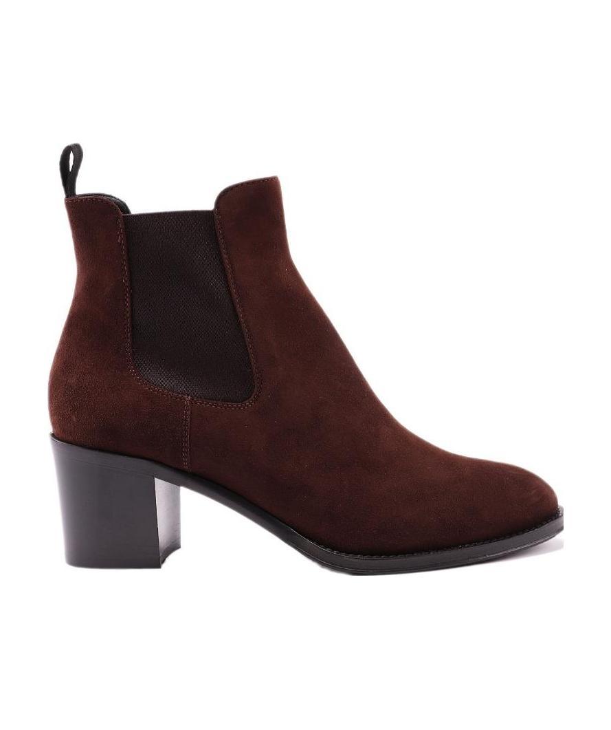 Shop Church's Suede Heeled Boots In Black