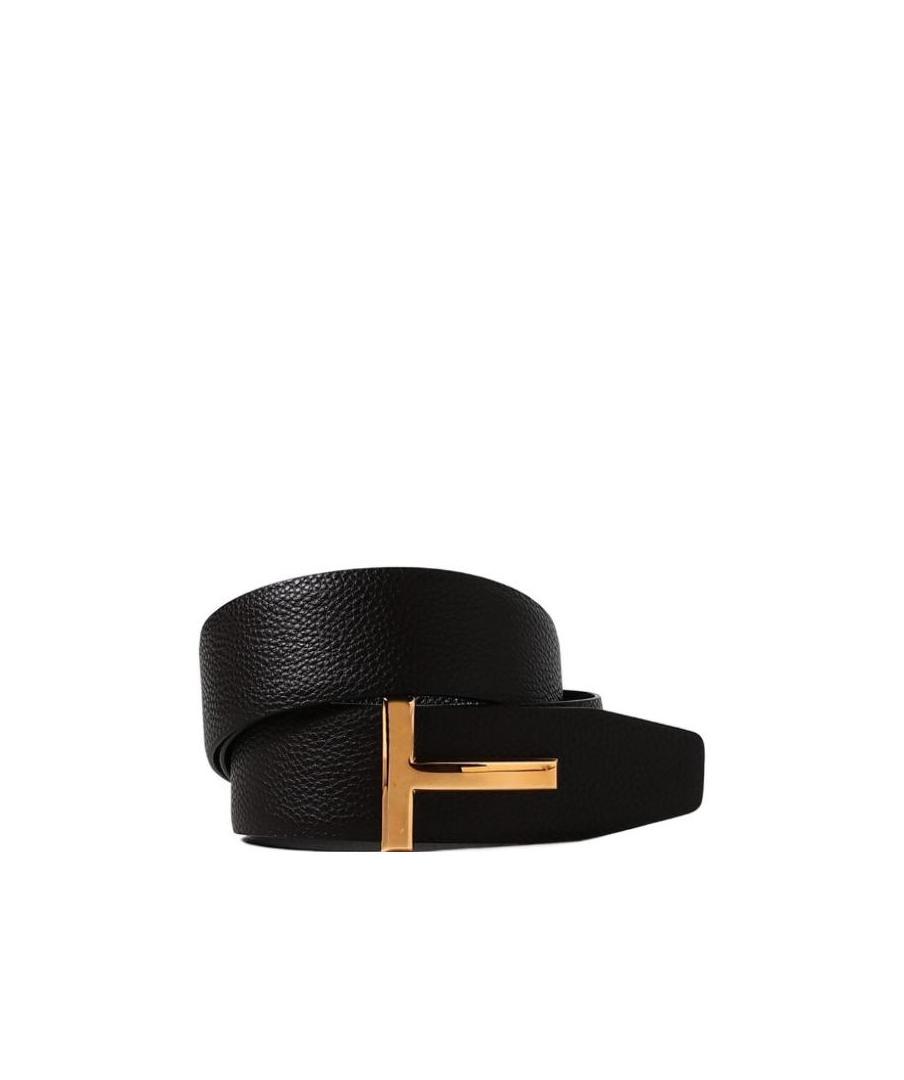 Tom Ford Logo-plaque Leather Belt