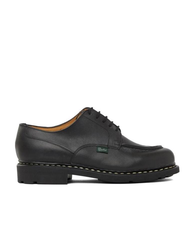 Paraboot Thiers Sport Shoe Black Leather In Black