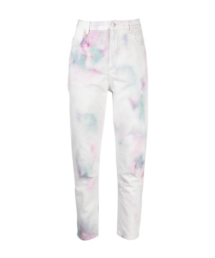 Isabel Marant Étoile Isabel Marant Etoile Wool Printed Jeans In White