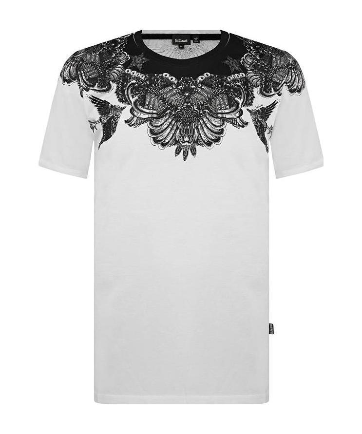 Just Cavalli Printed T-shirt In White