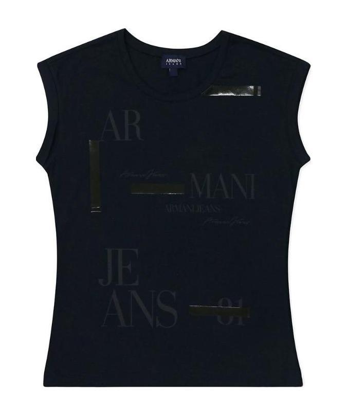 ARMANI JEANS LOGO ROUND-NECK T-SHIRT