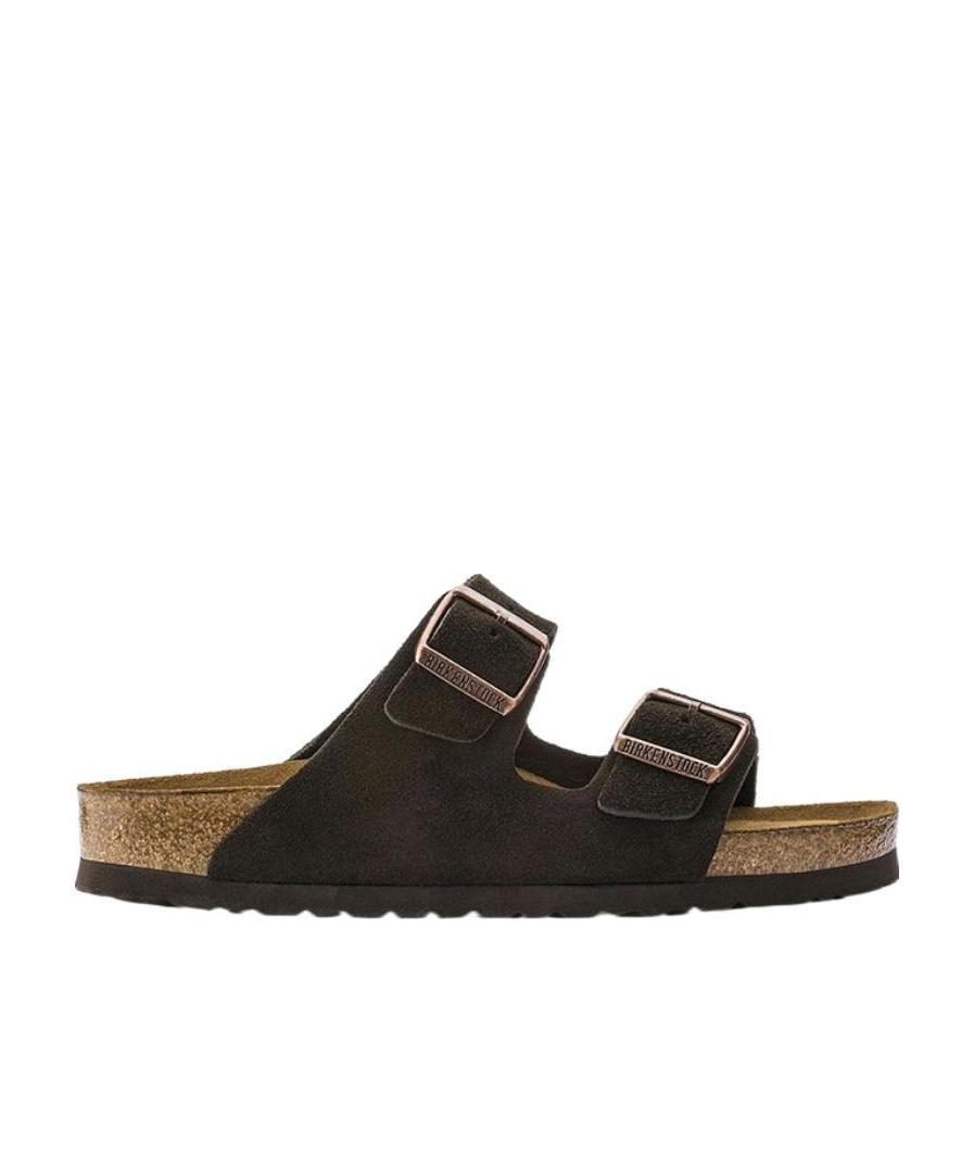 Birkenstock Logo Slippers In Black