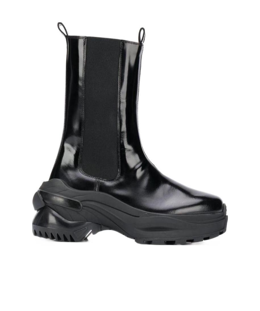 Maison Margiela Retro Fit Combat Boots In Black