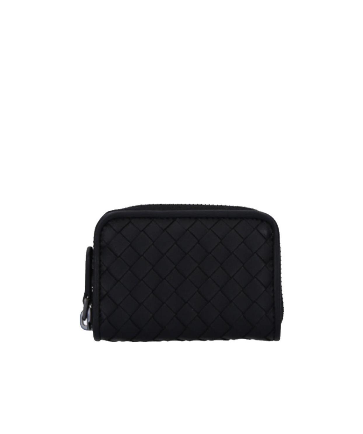Bottega Veneta Weaving Wallet In Black
