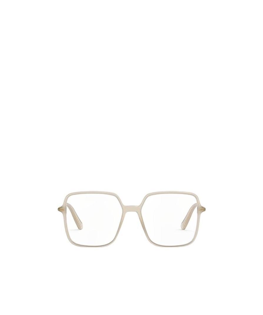 Dior Eyewear Square Framed Optical Glasses In White