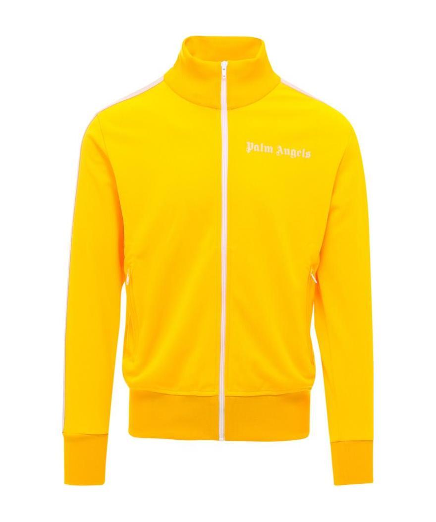 Palm Angels Side Stripe Track Jacket In Yellow