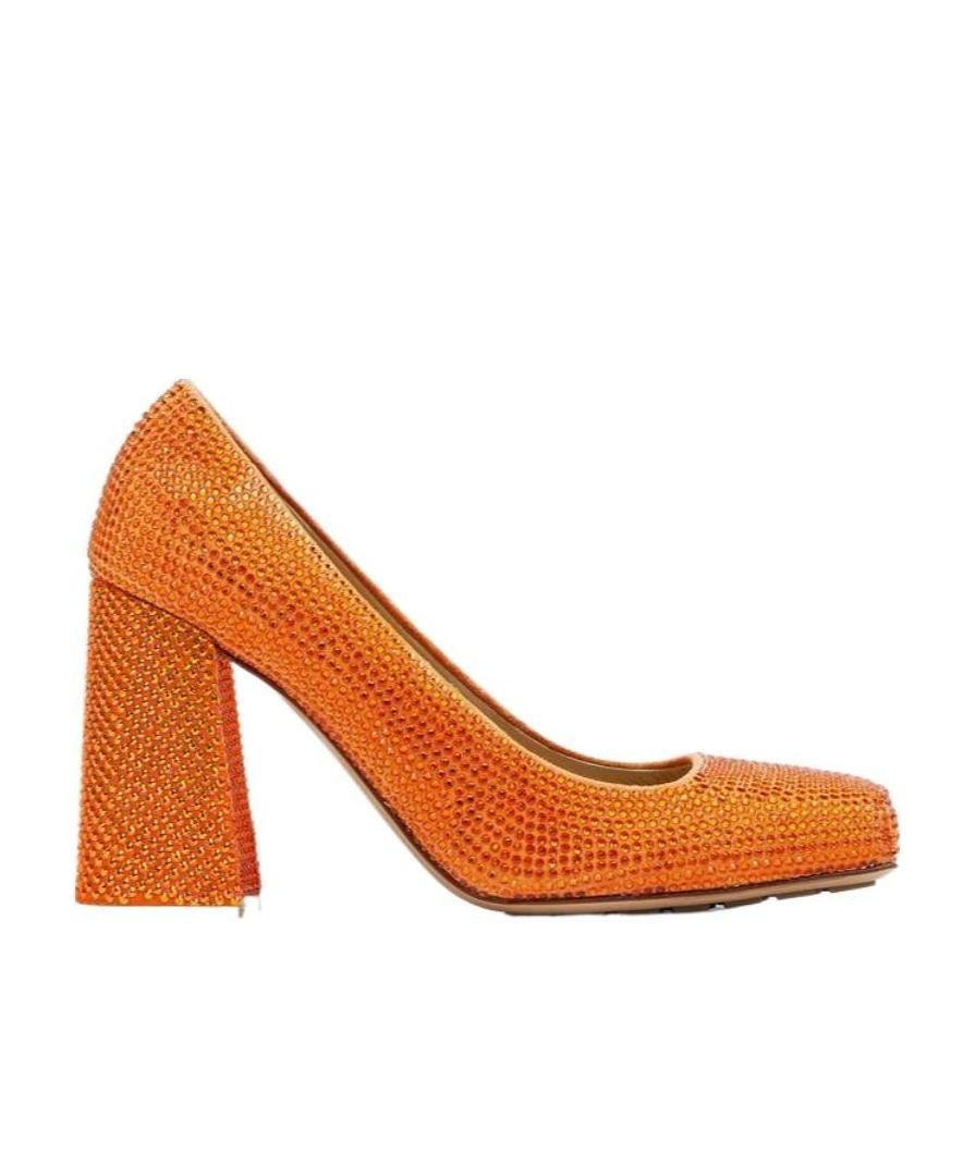 Bottega Veneta Women's Leather And Rhinestones Tower Pumps