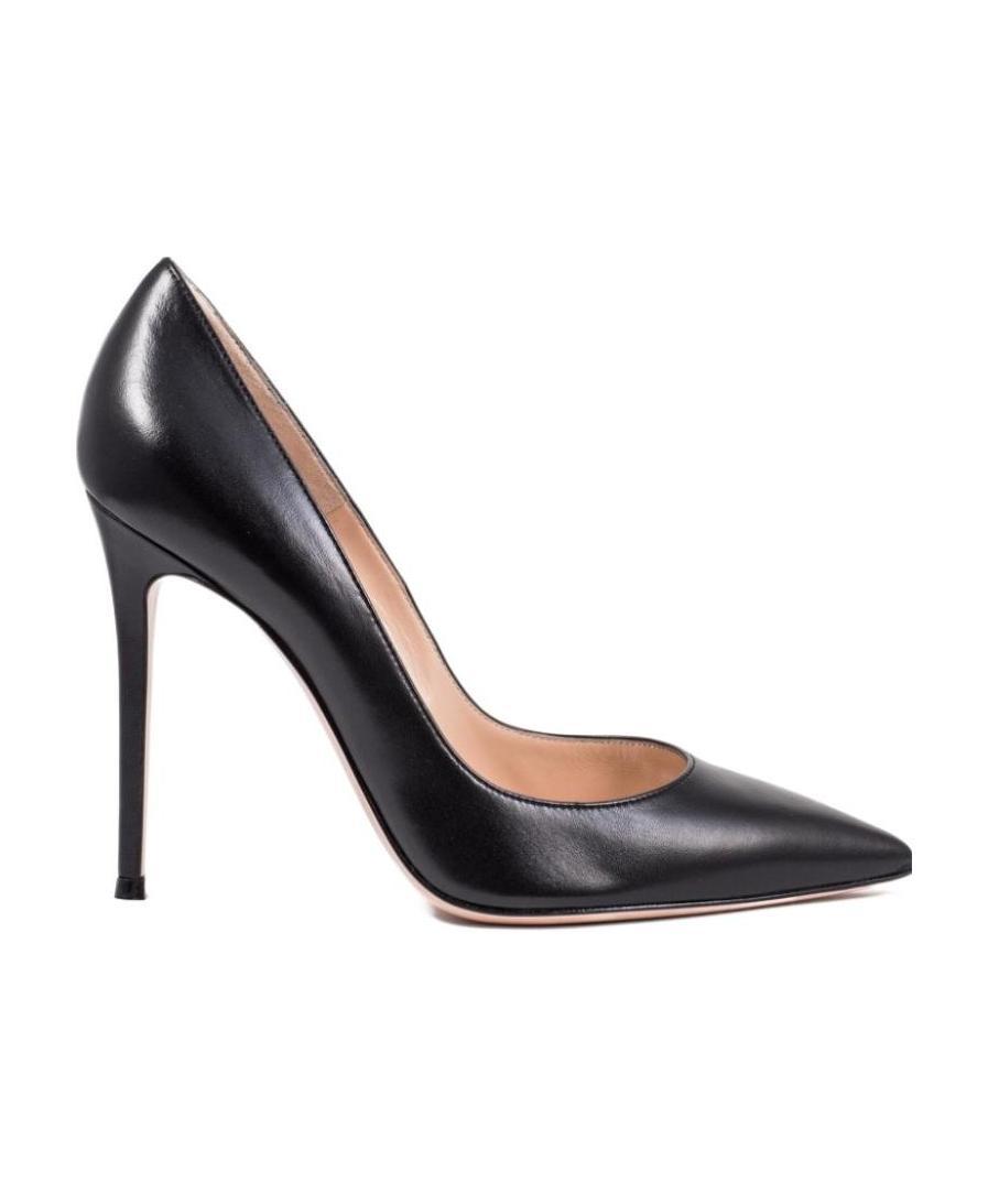 Shop Gianvito Rossi 105mm Leather Pumps In Black