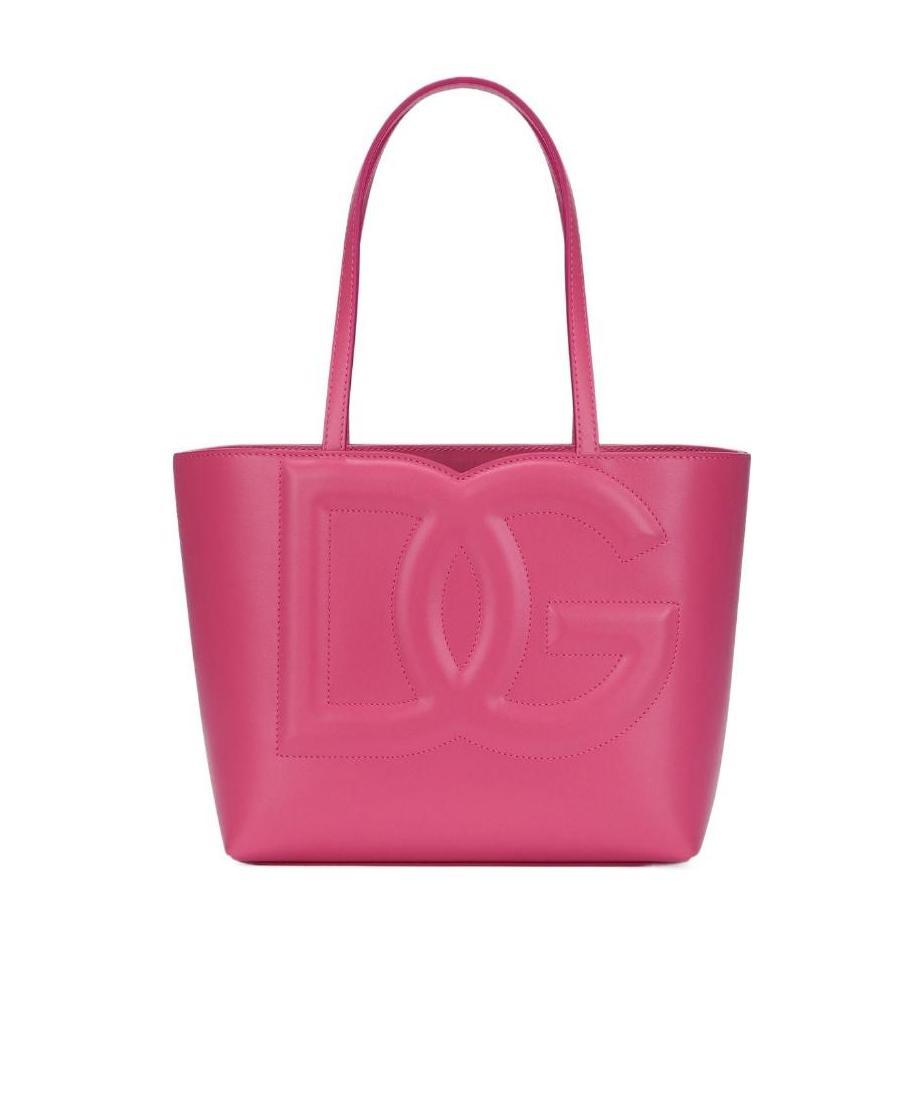 Dolce & Gabbana Embossed-logo Tote Bag In Red