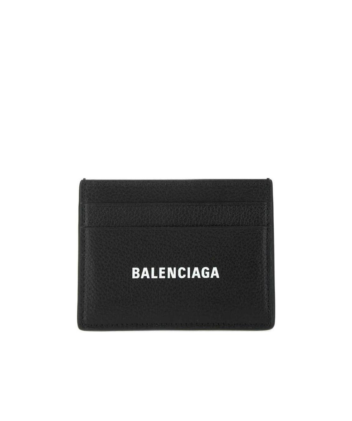 Balenciaga Logo-print Cardholder In Brown