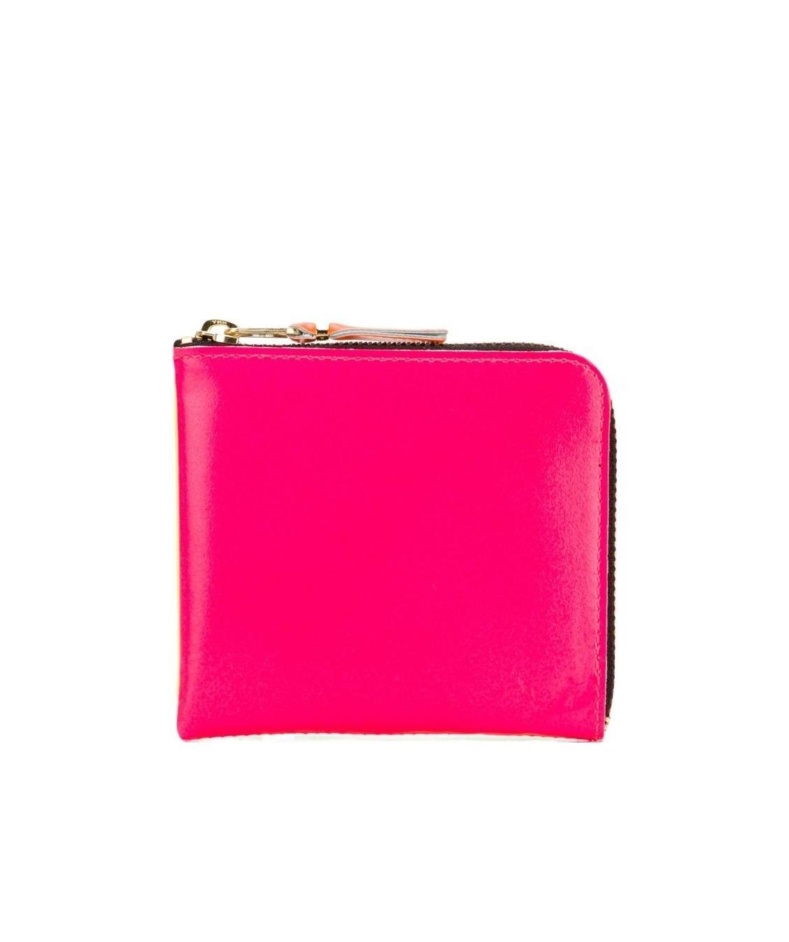 Comme Des Garçons Small Zip Around Wallet In Red