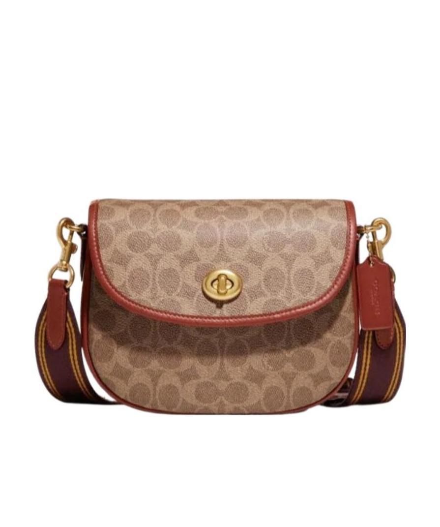 Coach Logo-print Tote Bag In Brown