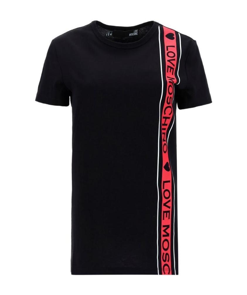 Moschino Logo-detail Short-sleeved T-shirt In Black