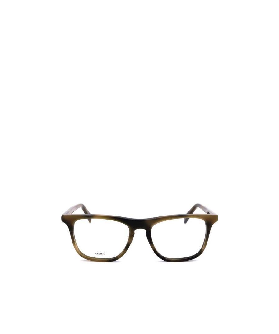 Celine Logo Rectangular Frame Flat Mirror In Brown