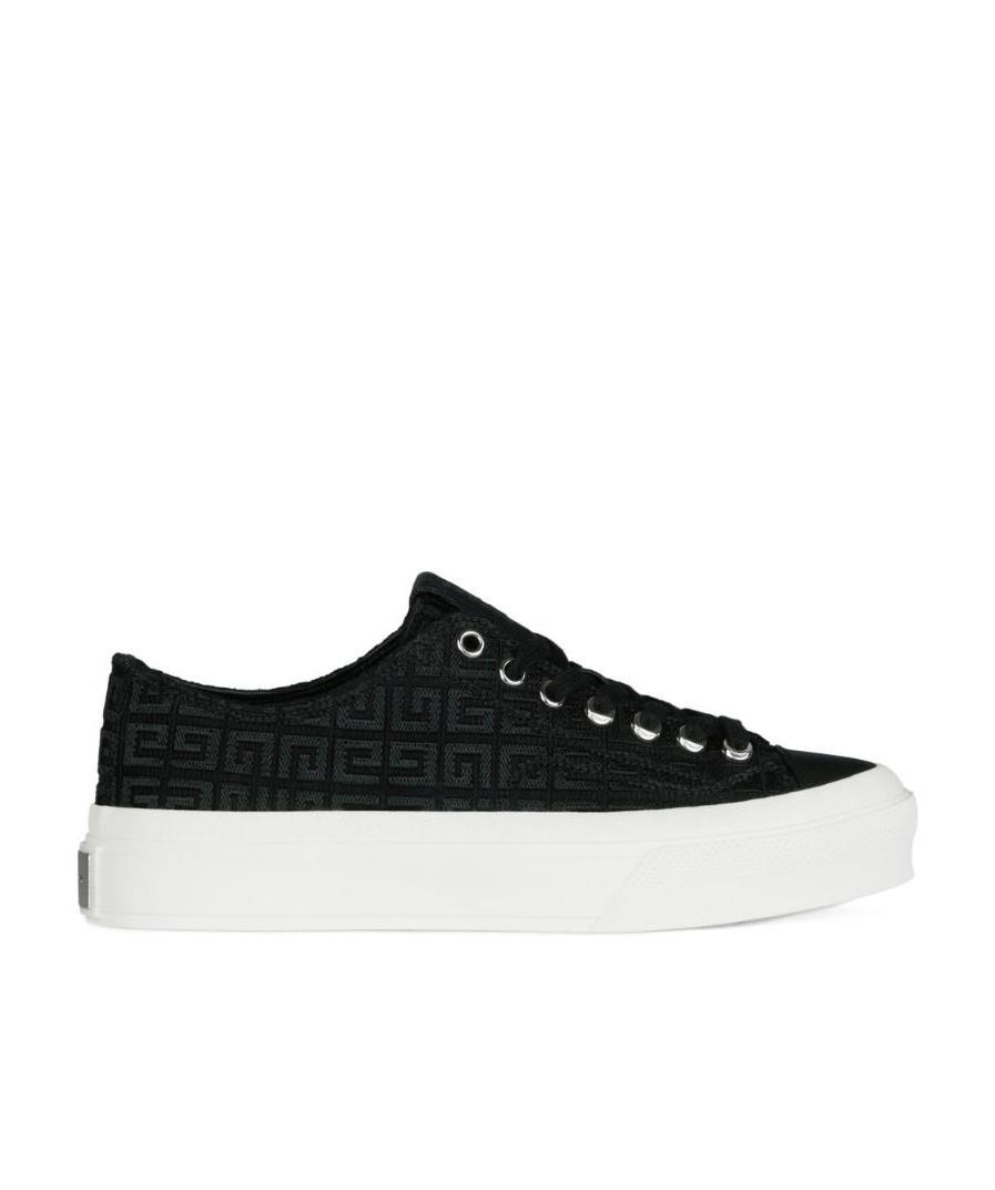 Givenchy 4g Jacquard Sneakers In Black