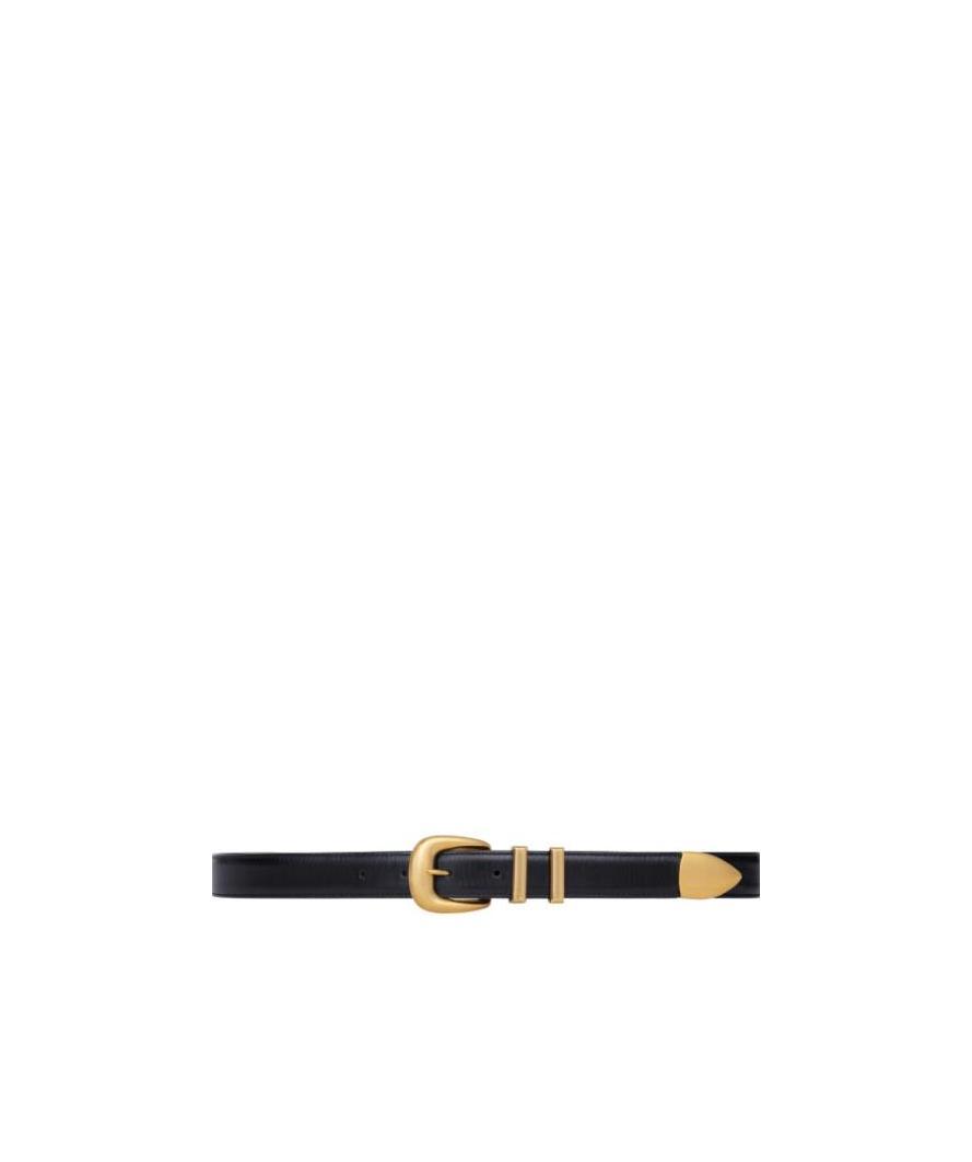 Celine Logo Belt In Black