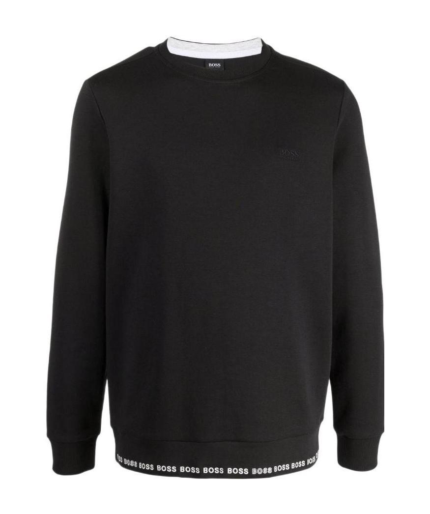 HUGO BOSS LOGO-TRIMMED SWEATSHIRT