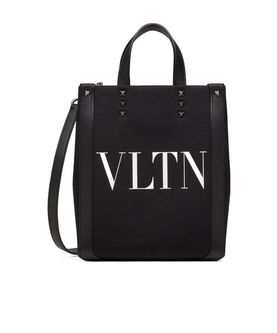 Valentino Rockstud Tote Bag In Black