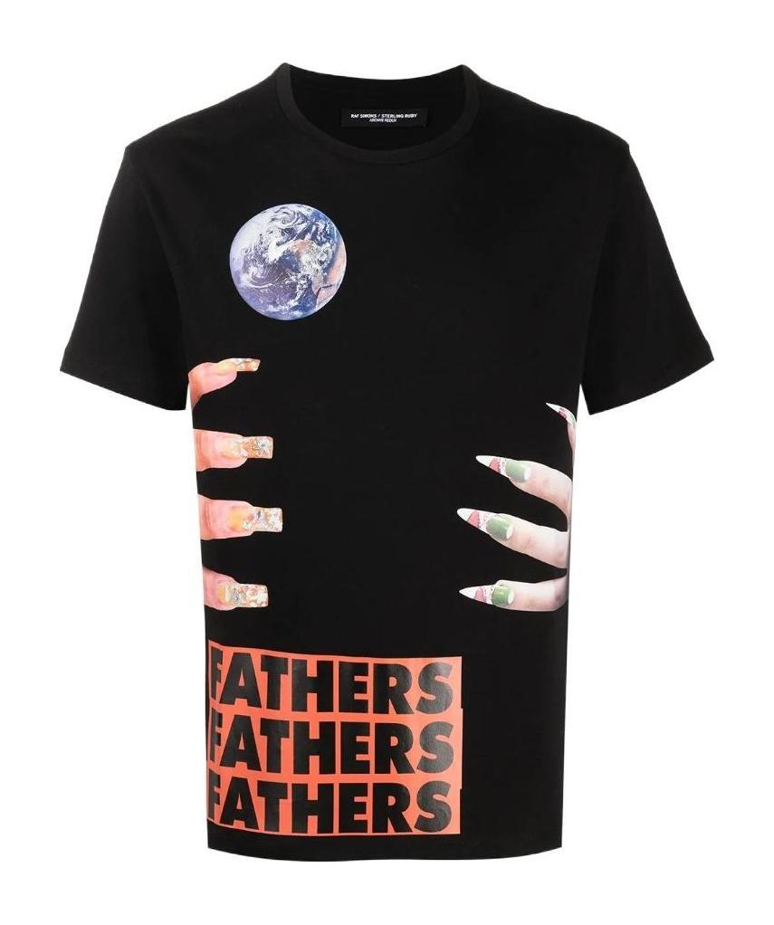Raf Simons X Sterling Ruby Fathers T-shirt In Black