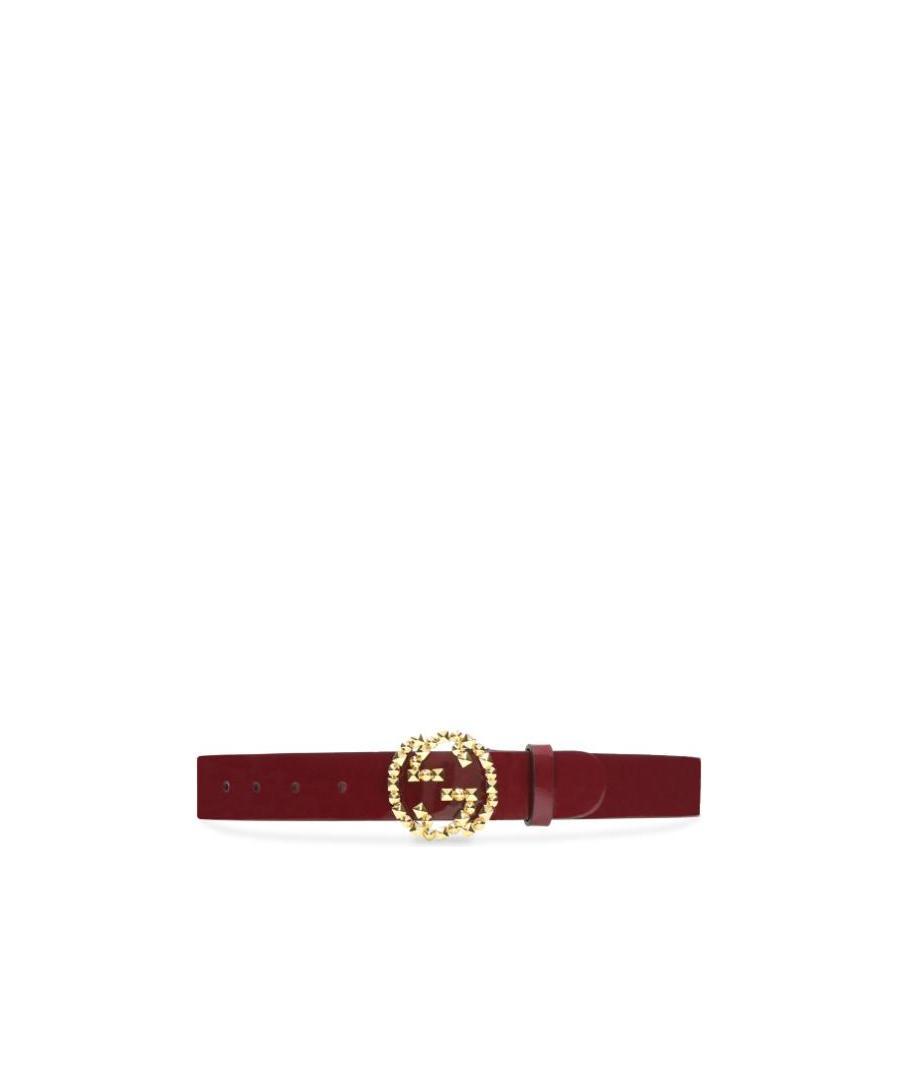 Gucci Mutual Buckle G Buckle Belt In Red