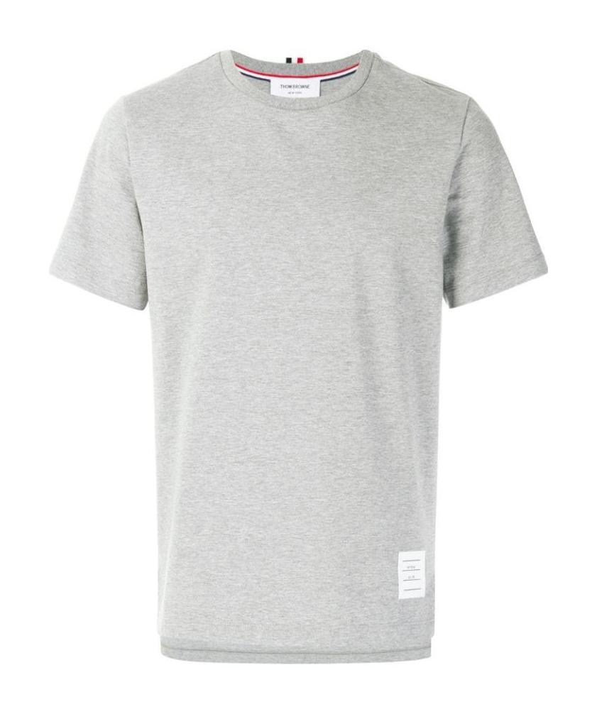 THOM BROWNE SIDE SLIT RELAXED SHORT-SLEEVE TEE