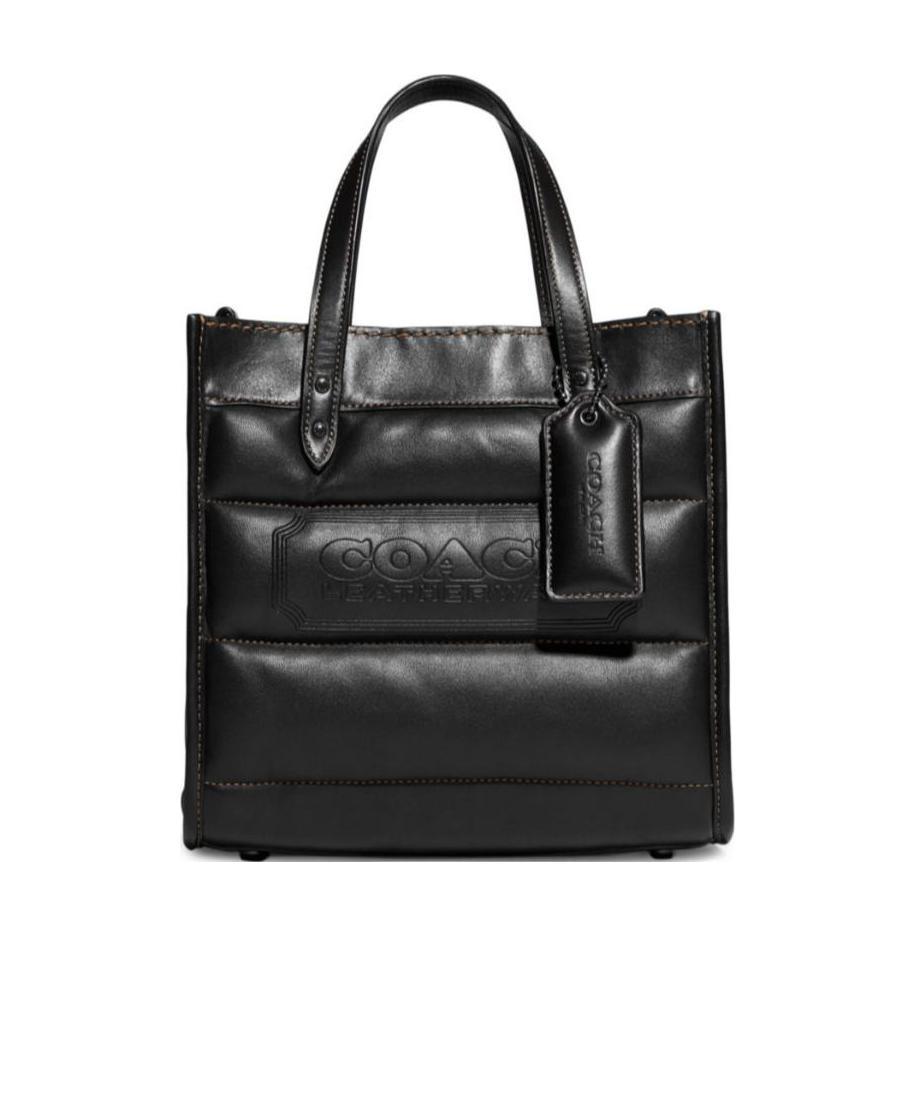 Coach Black Logo Shoulder Bag In Black