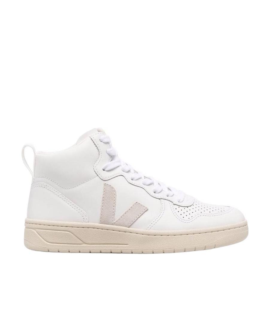 Veja Logo-patch Hi-top Sneakers In White