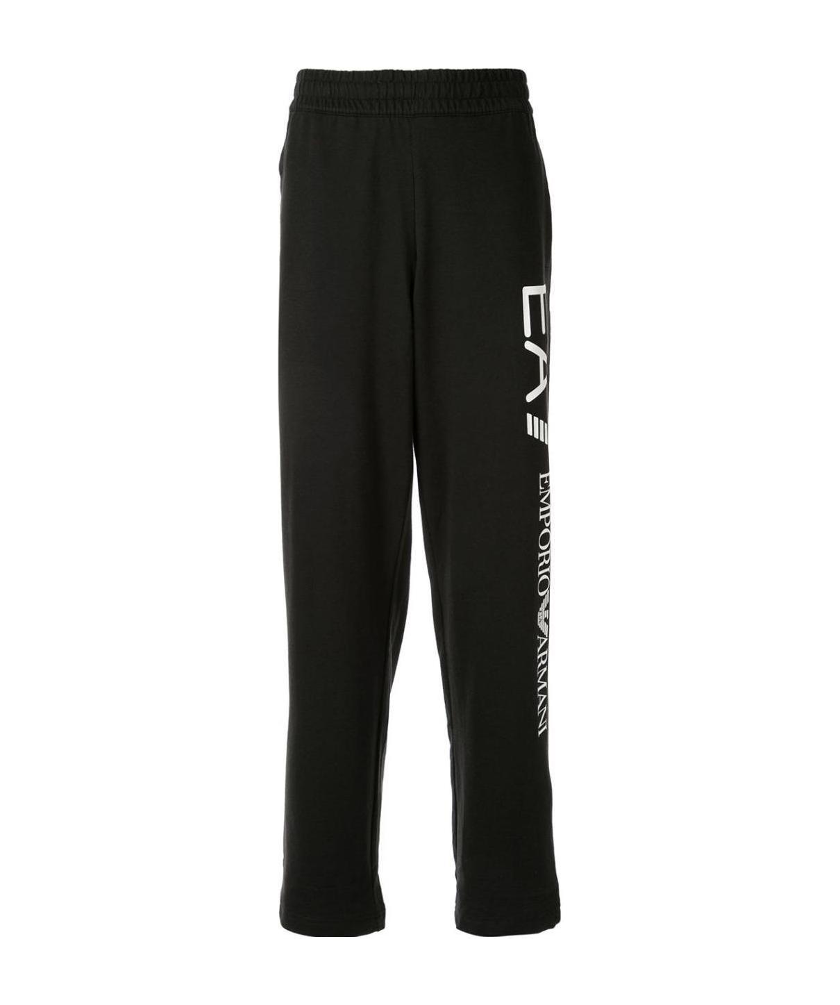 Ea7 Logo-print Track Pants In Black