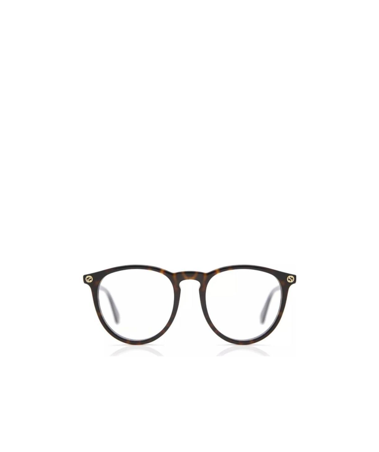 Gucci Tortoiseshell Round-frame Glasses In Black