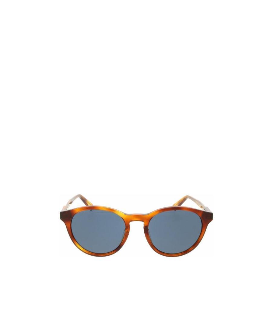 Gucci Eyewear Oval Frame Sunglasses In Blue