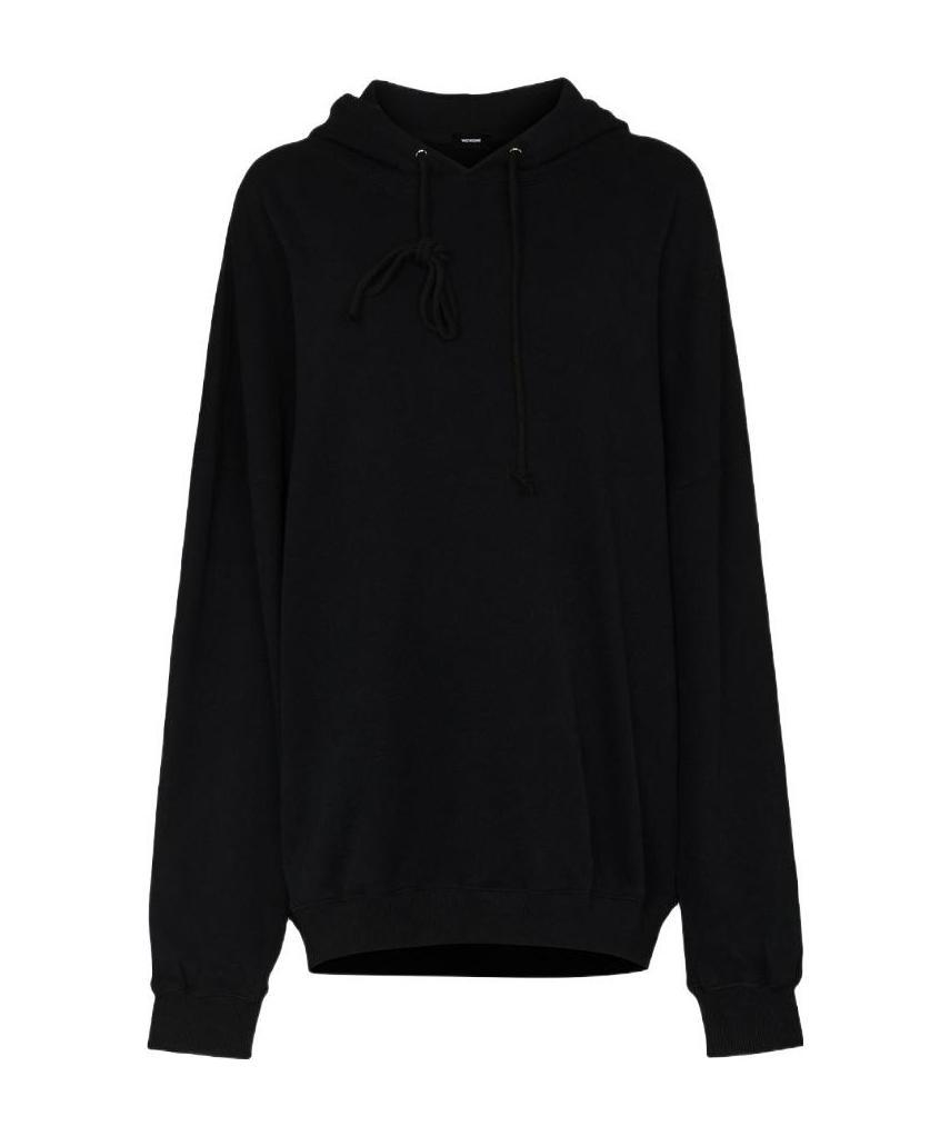 We11 Done Logo Print Hoodie In Black