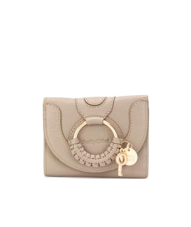 See By Chloé See By Chloe Small Hana Compact Wallet In Nude