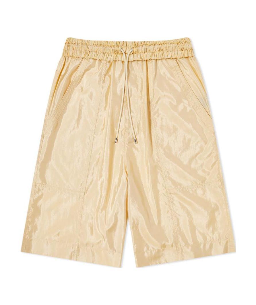 Isabel Marant Laiora Silk Blend Shorts In Nude