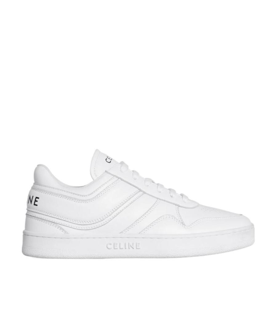 Celine Lace-up Low-cut Casual Shoes In White