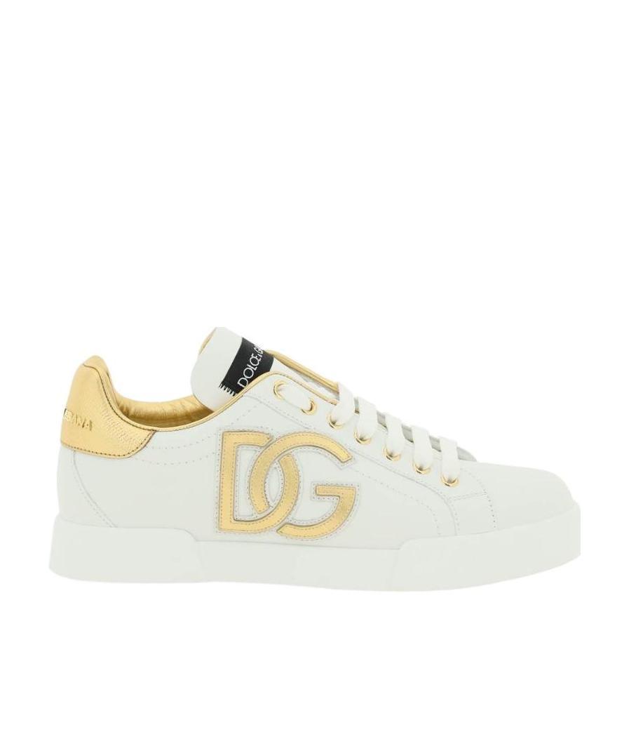 Shop Dolce & Gabbana Dg-embellished Low-top Sneakers In White
