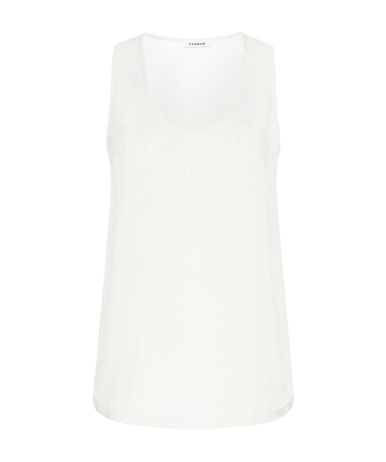 P.a.r.o.s.h Scoop Neck Vest In White