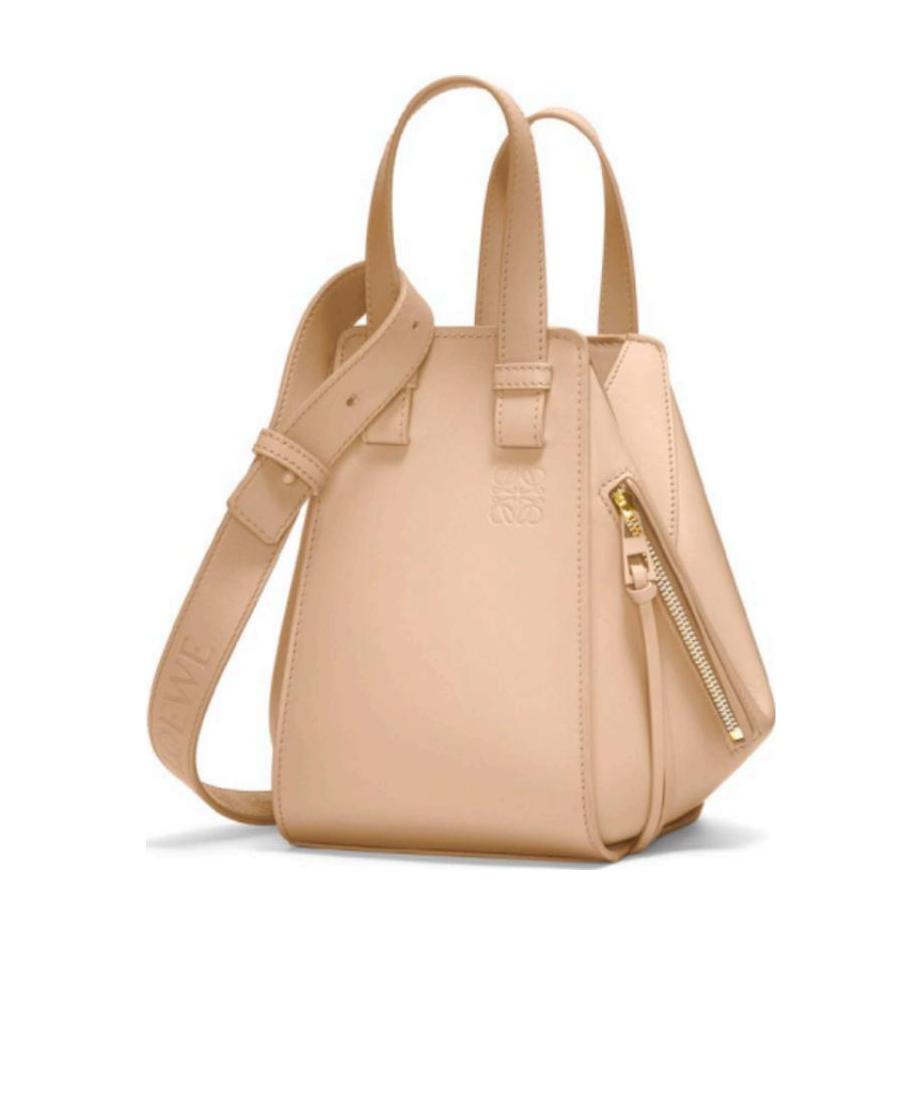 Loewe Hammock Small Leather Convertible Crossbody Bag In Nude