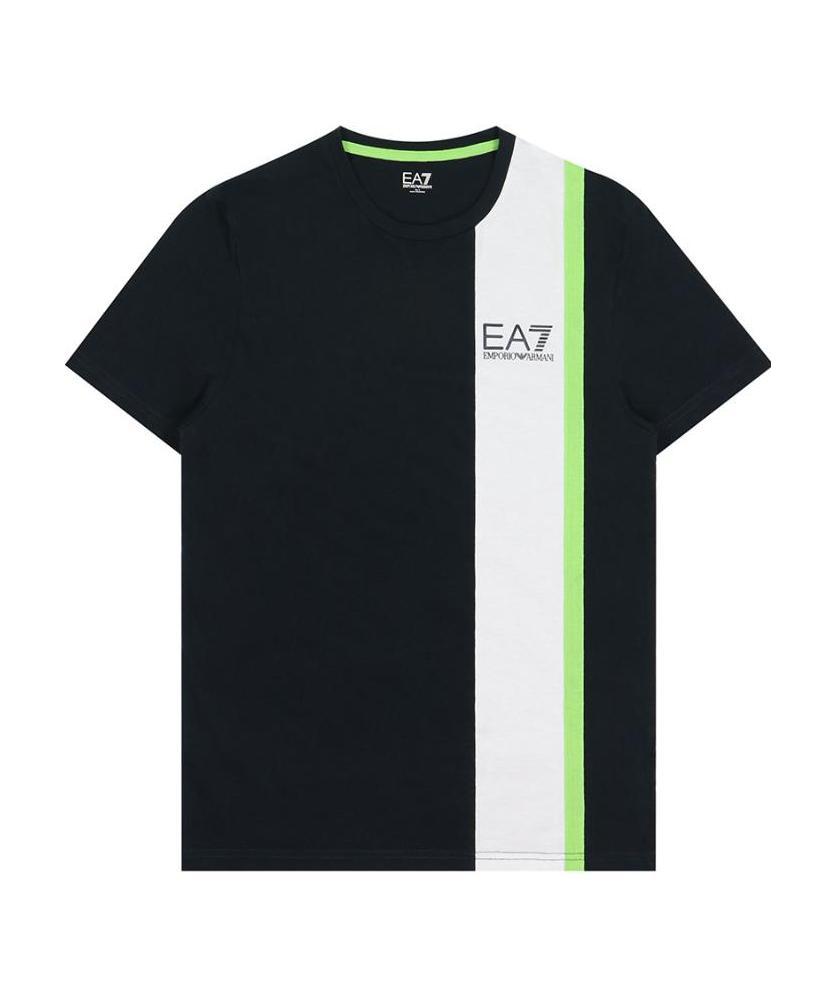 EA7 LOGO PRINTED T-SHIRT WITH ROUND NECK
