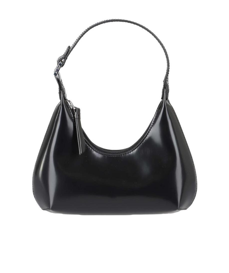 By Far Small Amber Shoulder Bag In Black