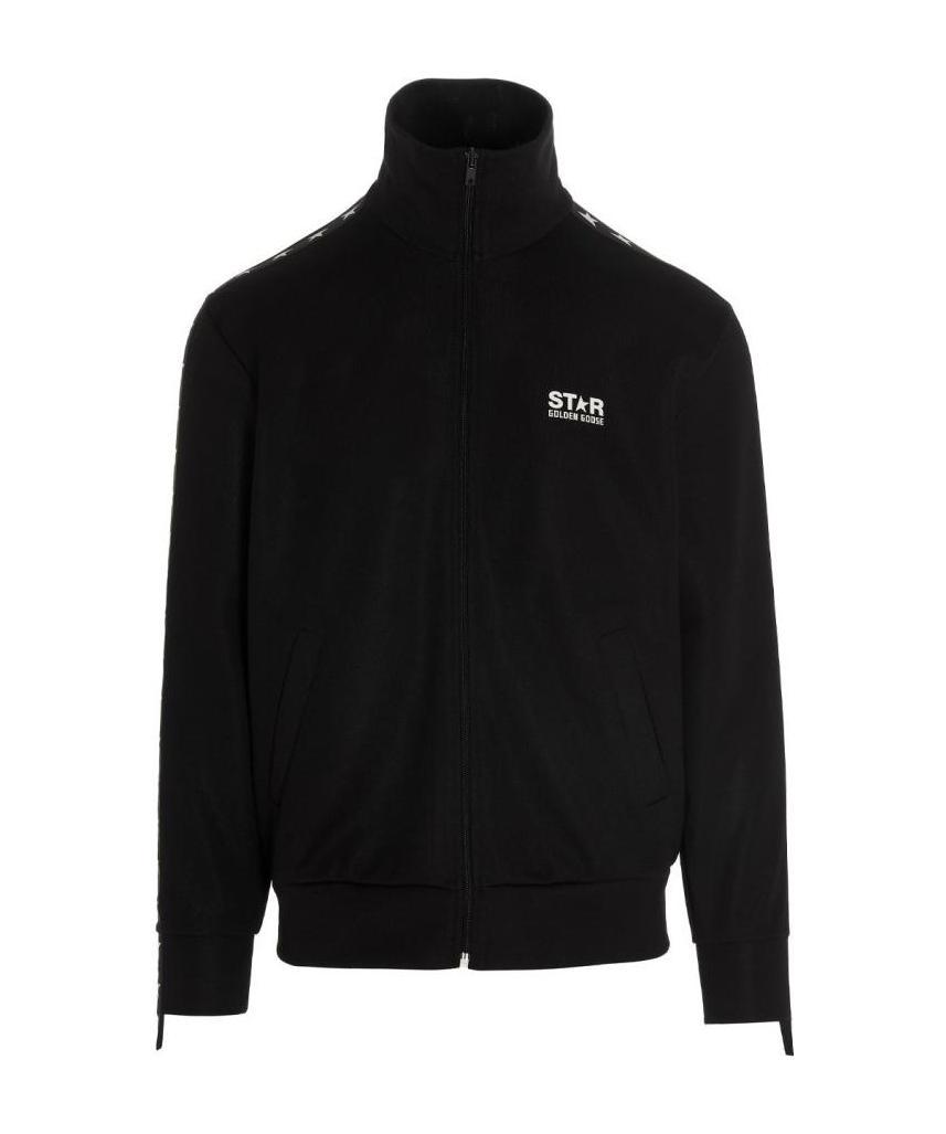 Golden Goose Black Denis Track Sweatshirt In Black