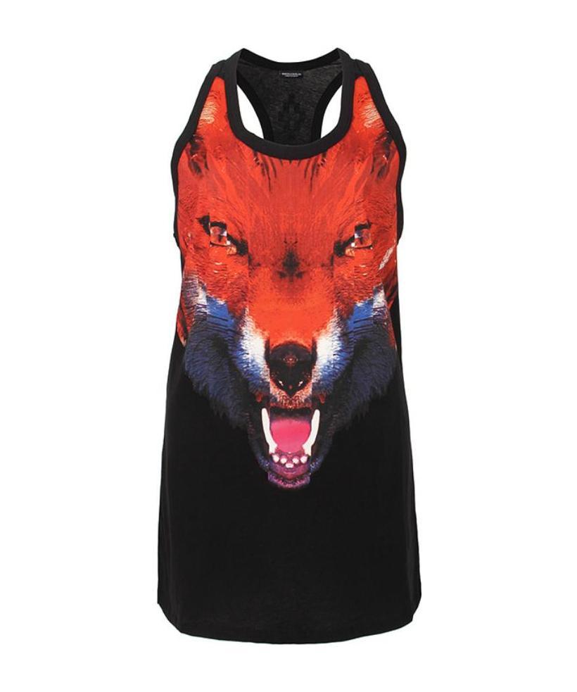 Marcelo Burlon County Of Milan Logo Vest Dress In Black