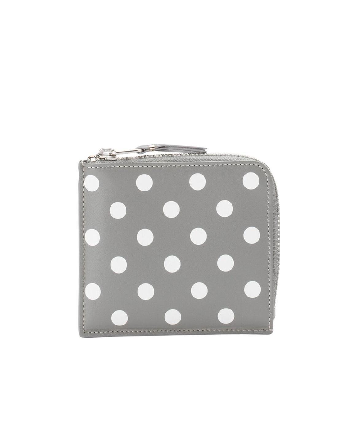 Comme Des Garçons Wave Point Wallet In Gray