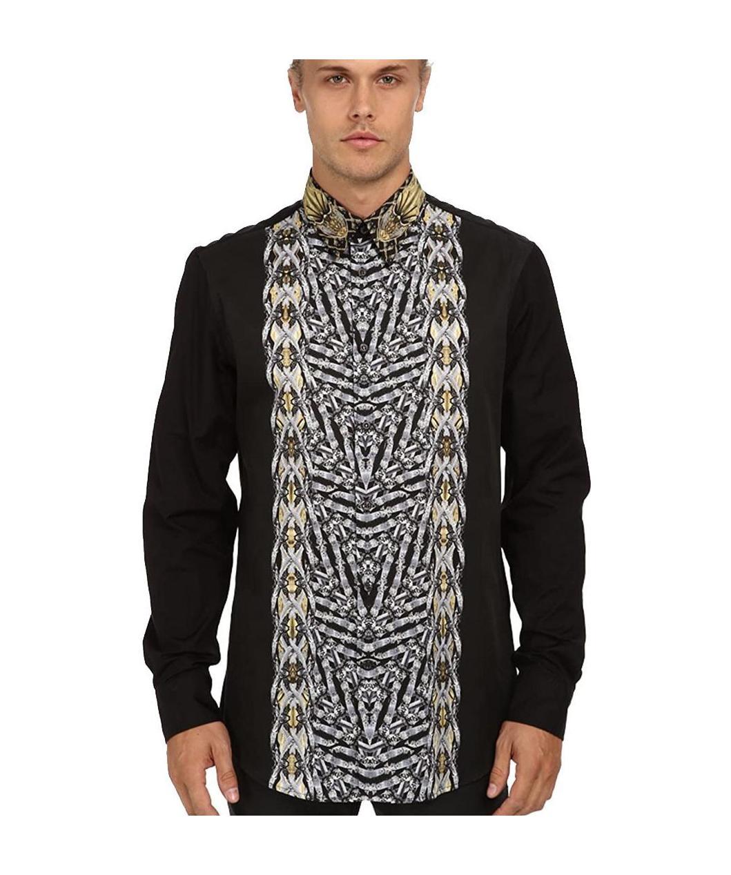 Just Cavalli Printed Shirt In Black