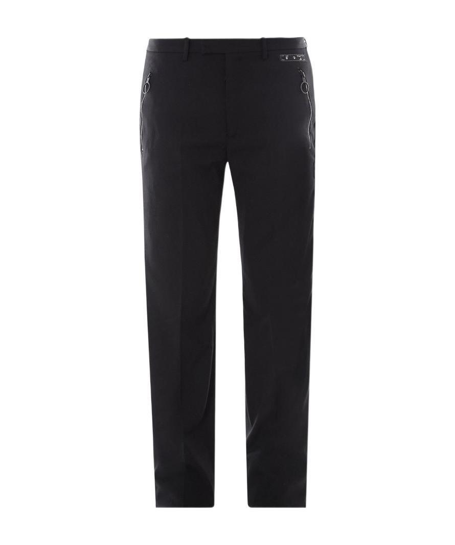 Off-white Side-stripe Tuxedo Trousers In Black