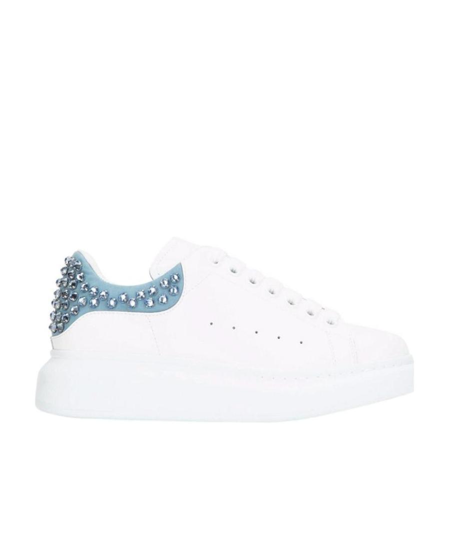 Alexander Mcqueen Logo Lace Up Casual Sports Shoes In White