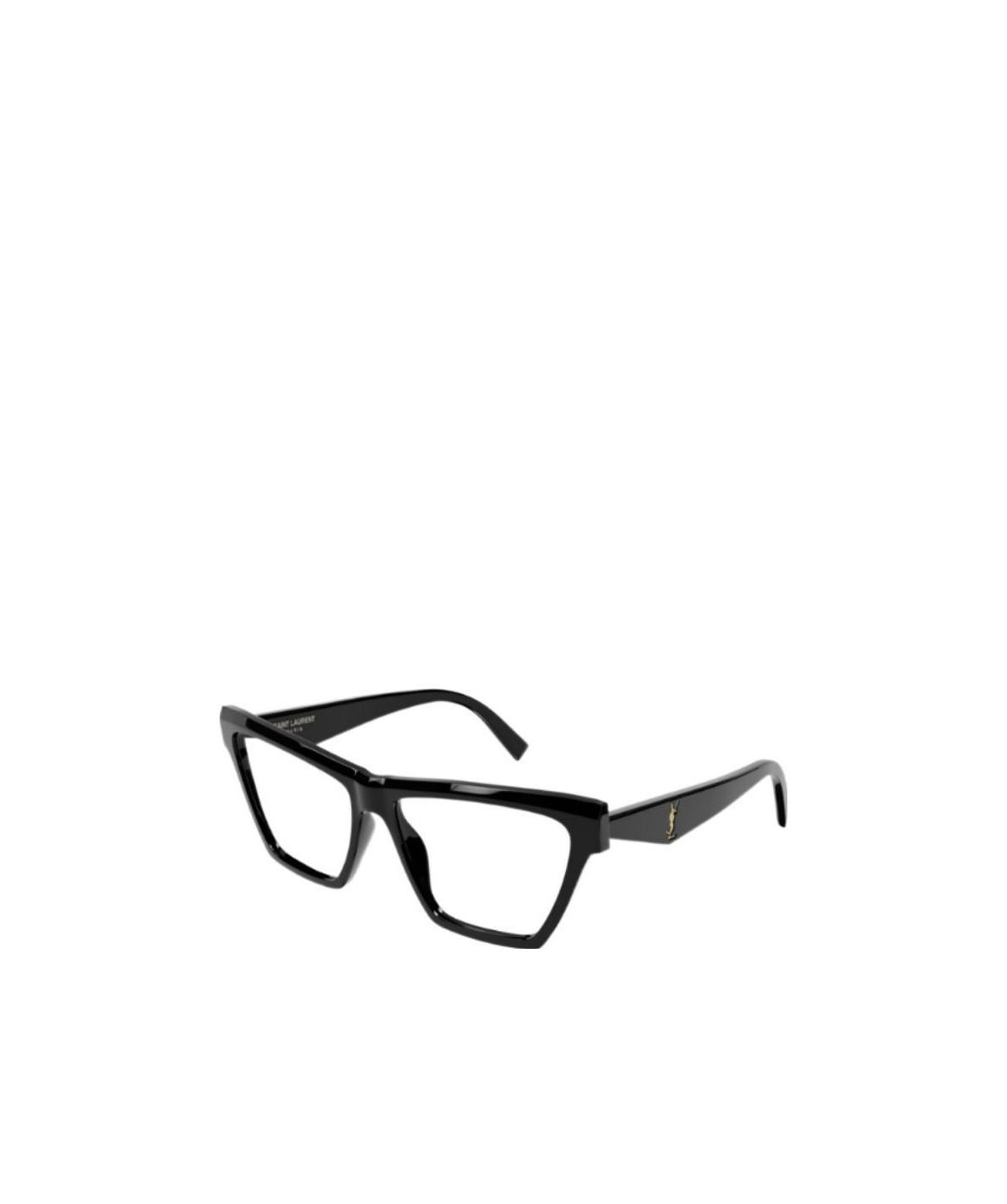 Saint Laurent Logo Square Glasses In Black