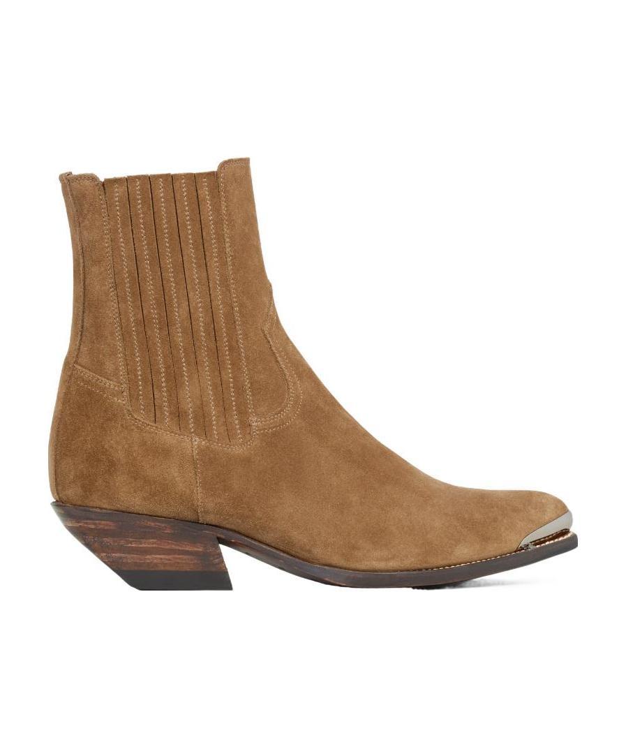 Celine Cruiser Ankle Boots In Brown
